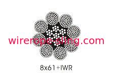 Wear Resistant Steel Wire Rope Round Strand 8 X 61 With High Strength