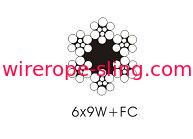 Bundling Galvanized Steel Wire 6 X 9 , Trawling 5mm Steel Lifting Cables