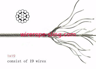 1 X 19 Marine Grade Stainless Steel Cable With Excellent Breaking Load