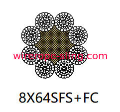 Linear Contact Stainless Steel Cable 8 X 64 SFs For Offshore Drilling Anchor Line