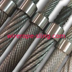 Harbor Crane Compacted Galvanized Wire Rope GT8PZ 8- Strand Inner Plastified
