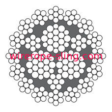 Rotating Tower Crane Hoisting Coated Wire Rope LKS 16-6 Rotation Resistant