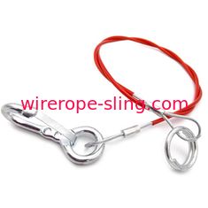 PVC Coating Stainless Wire Lifting Steel Cable Sling Assemblied Hook And Ring