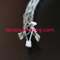 Hot Galvanized Wire Lifting Ropes Slings Change Line Cable Grip Single / Double Head