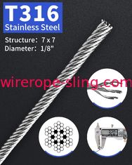 1/8 T316 Deck Railing 250FT Aircraft Grade Wire Rope