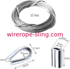 316 Marine Grade Railing Kit Aircraft 2mm Stainless Steel Wire Rope