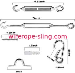 String Light Hanging Kit 150 FT Heavy Duty 10mm Wire Rope