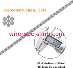 Cable Railing Kits 1/8" 33Ft 1.5 Mm Wire Rope