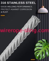T316 Construction 1000FT 7x7 Stainless Steel Wire Rope