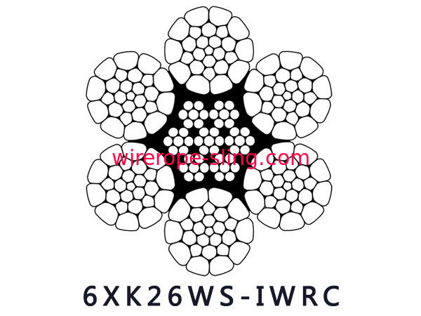6 X K26WS Steel Wire Rope With Compacted Strand