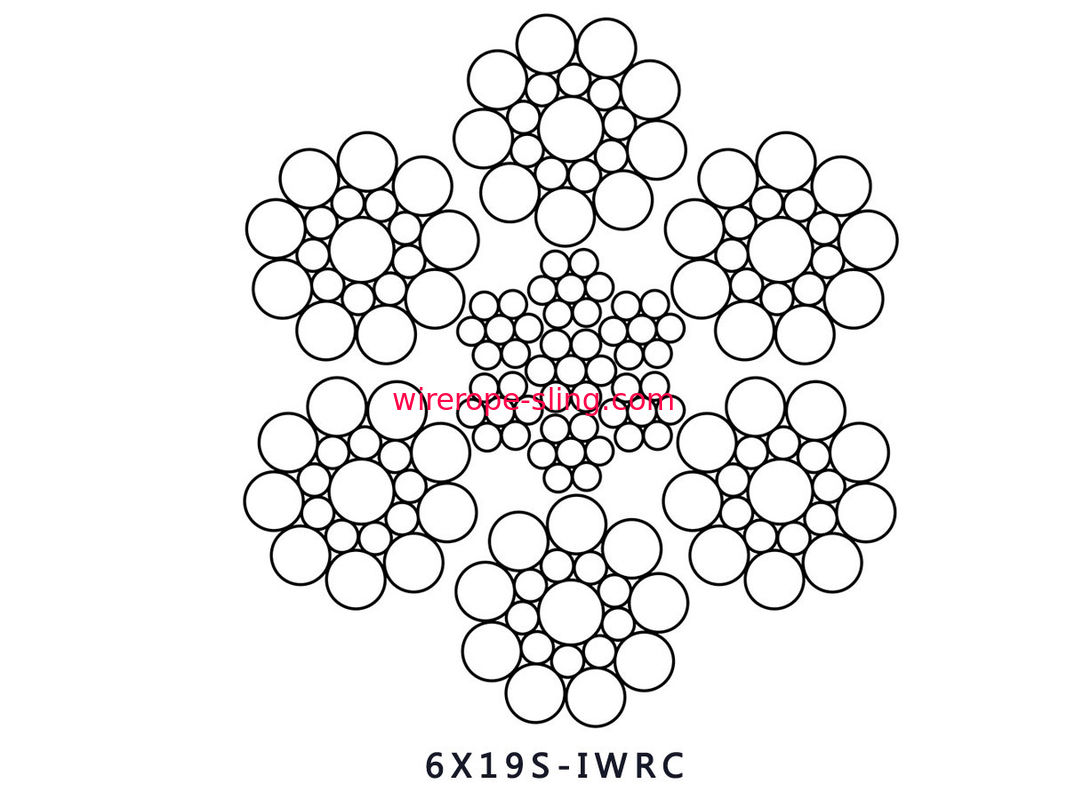 6 X19S Steel Wire Rope Wear - Resistant With Long Distance Transmission