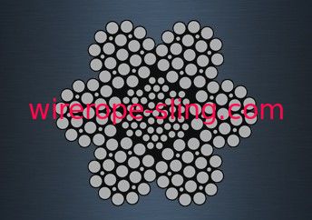 6x19 Filler Galvanized Braided Steel Cable High Toughness For Drill Lines