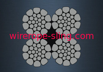 SCF Galvanized Steel Rope Wire , Non Rotating Steel Wire Rope 1960 MPA