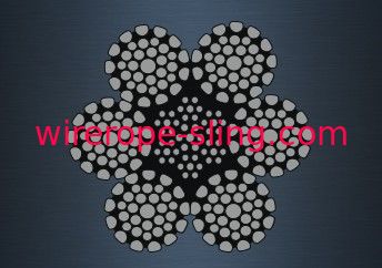 Dimensional Stability Galvanized Wire Rope Long Fatigue Life For Luffing Ropes