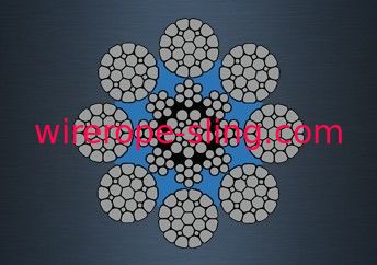 Non - Alloy Galvanized Wire Rope ASTM Standard For Harbour Mobile Crane