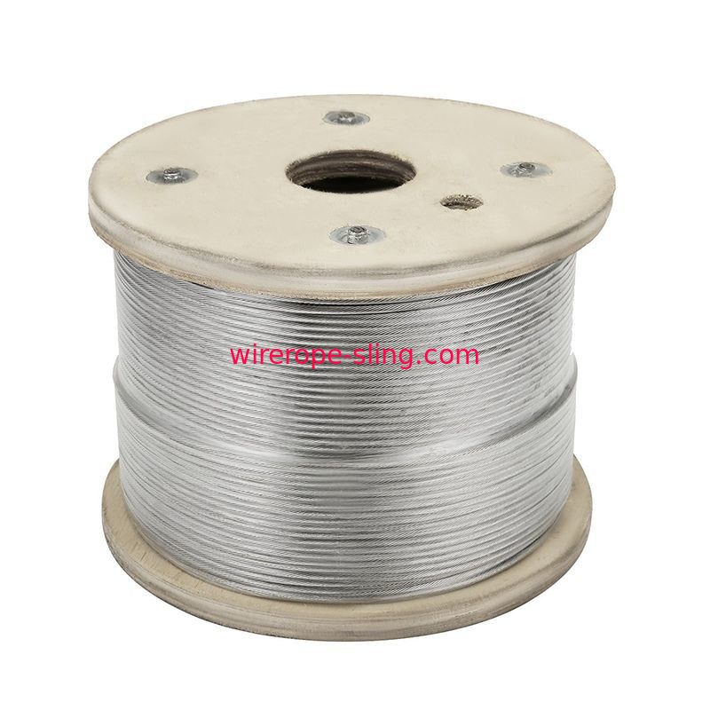 1x19 Stainless Steel Wire Rope Cable Railing 1000ft For Aircraft Cable