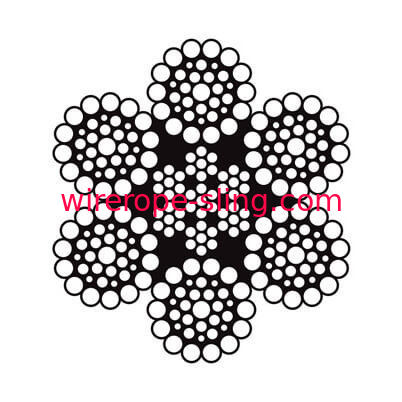 Non Rotating Luffing Wire Rope OEM / ODM Service Withstands High Temperatures