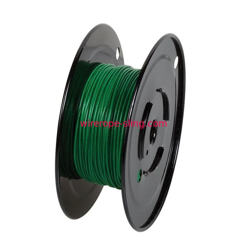 Trailer Safety Coated Steel Wire Rope Long Service Life Strong Breaking Force