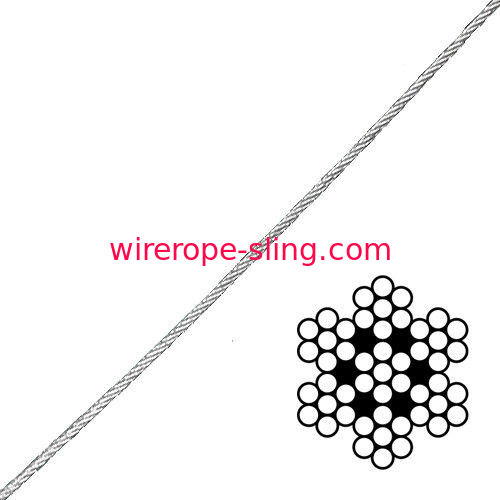Commercial Grade Aircraft Wire Cable , Galvanized Wire Rope Break Strength 920lb