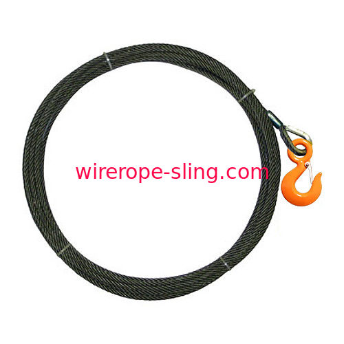 AISI Standard Rope Winch Line Standard Alloy Hook With Safety Latch Rope