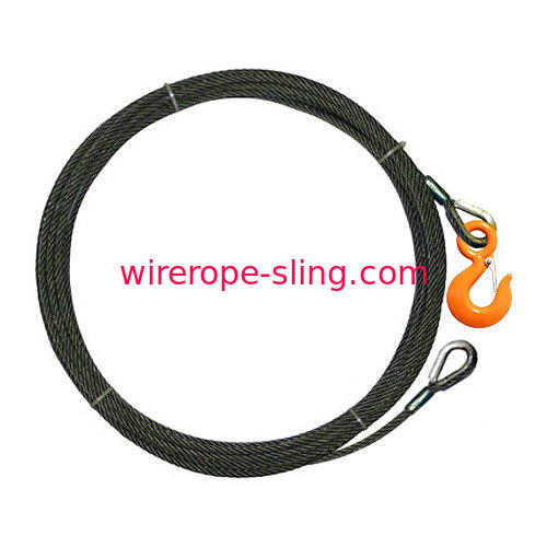 2 ton block Chain 4-38SC75LH Wire rope winch cable 3/8x75 self lock swivel hk .. 