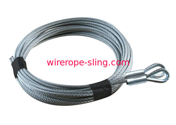 Industrial Door Wire Rope Assemblies Zinc Plated Wire Rope Sling