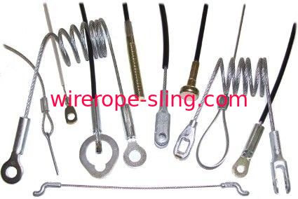Steel Wire Rope Assemblies , Wire Cable Assemblies ODM / OEM For Lanyards