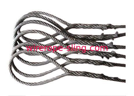 5mm - 52mm Steel Wire Rope Sling With Galvanized / Ungalvanized Surface
