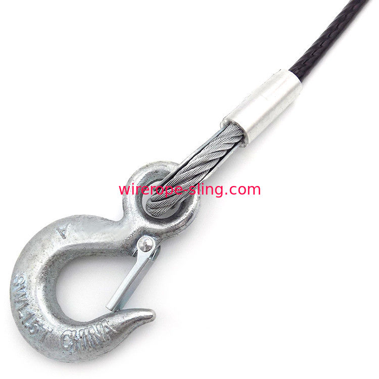 Ø9.5mm Heavy Duty Wire Rope Sling , 5 Tons Galvanized Steel Wire Cable
