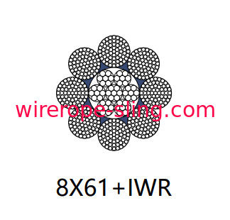 Construction Steel Rope Cable Linear Contact Abrasion Resistant 20mm - 120mm