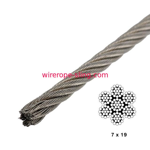 7X19 3mm Stainless Steel Wire Rope For Architecture And Transportation