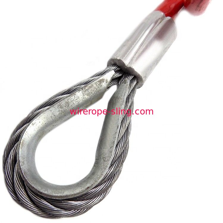 Durable Steel Wire Rope Sling Safety Pressed Wire Cable Tow Crane