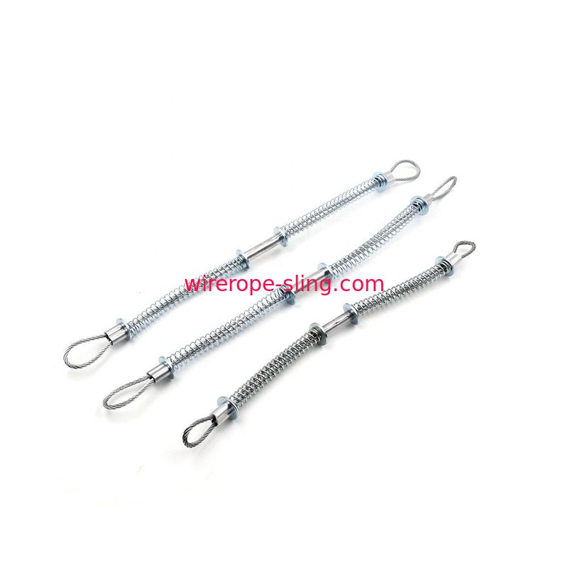 1/8 Inch Lifting Wire Rope Galvanized Hose To Hose Safety Whipcheck Cable