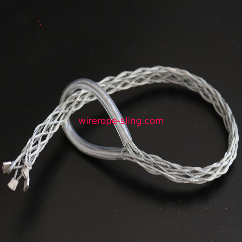 Hot Galvanized Wire Lifting Ropes Slings Change Line Cable Grip Single / Double Head