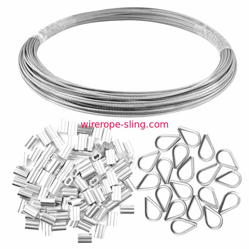 1/16 Inch X 66 Feet Marine Grade Stainless Steel Wire Rope