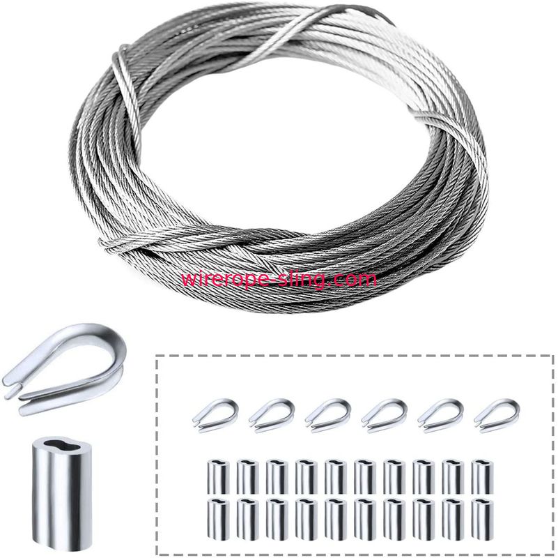 316 Marine Grade Railing Kit Aircraft 2mm Stainless Steel Wire Rope