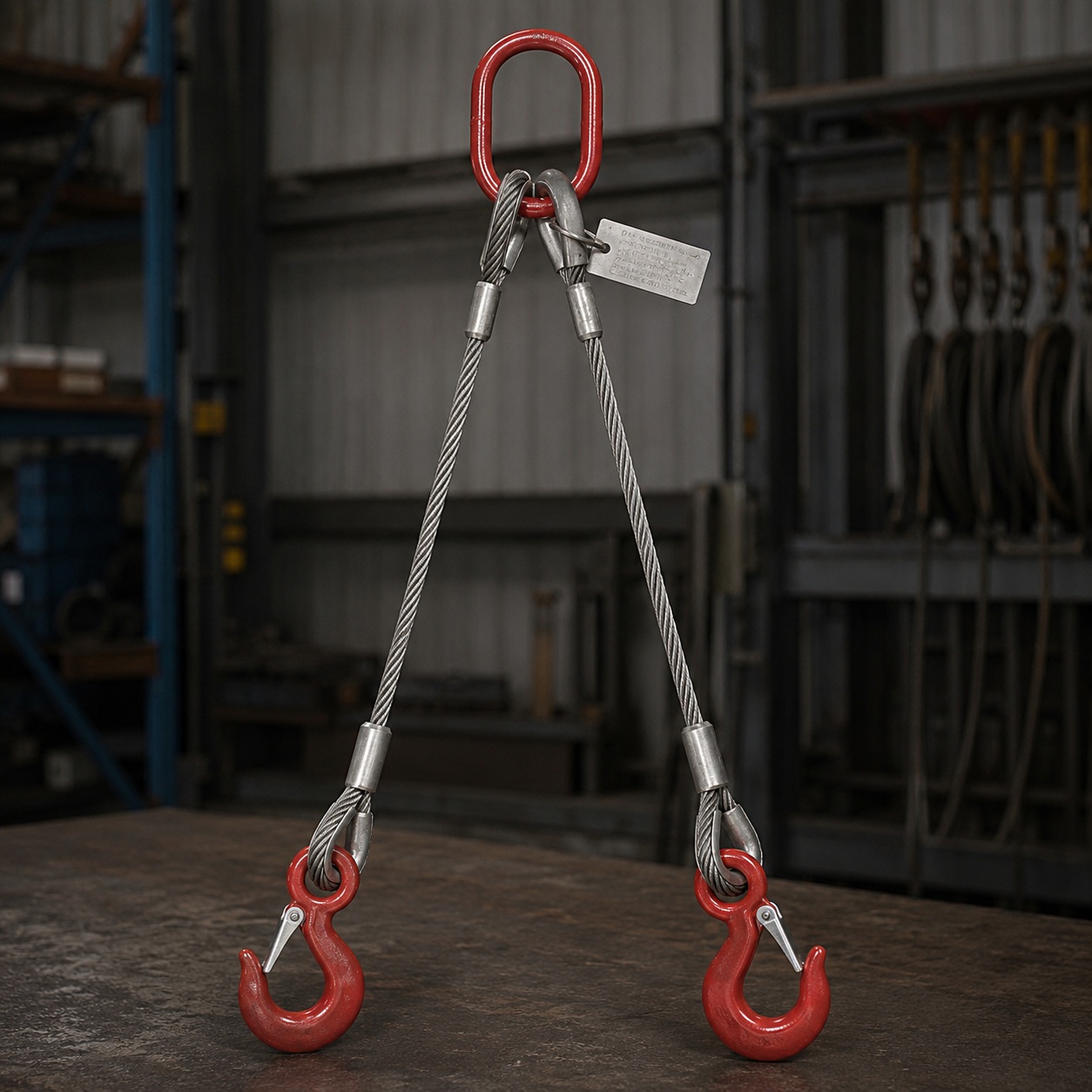 2 Leg Wire Rope Sling for Industrial Rigging