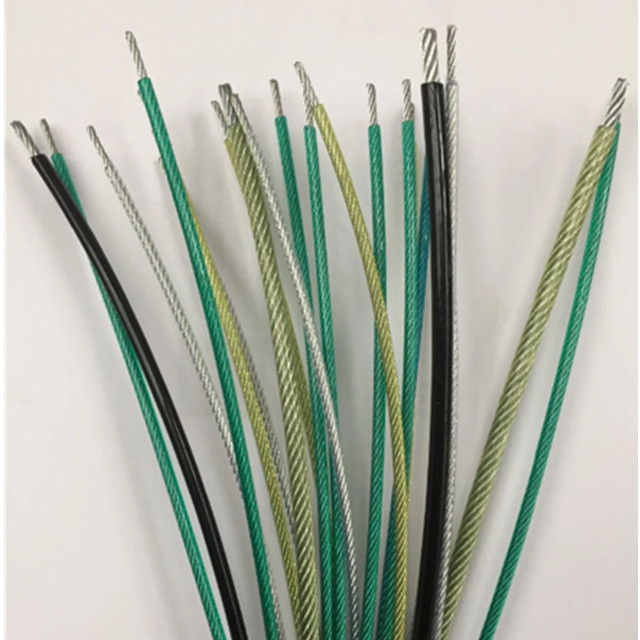 PVC PU Nylon coated wire rope for Flexible Steel Wire rope Durable quality with wholesale price