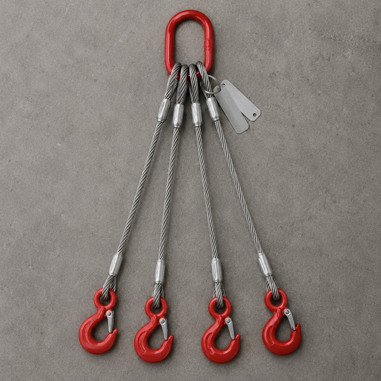 4 Leg Wire Rope Bridle Sling with Master Link
