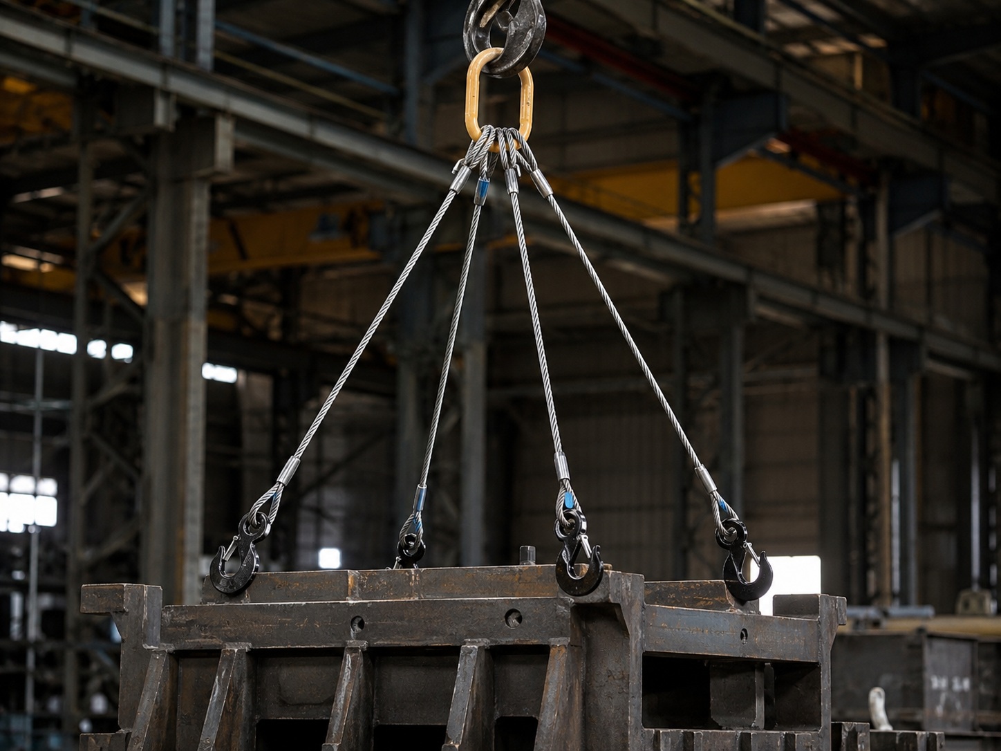 4 Leg Wire Rope Sling for Industrial Rigging