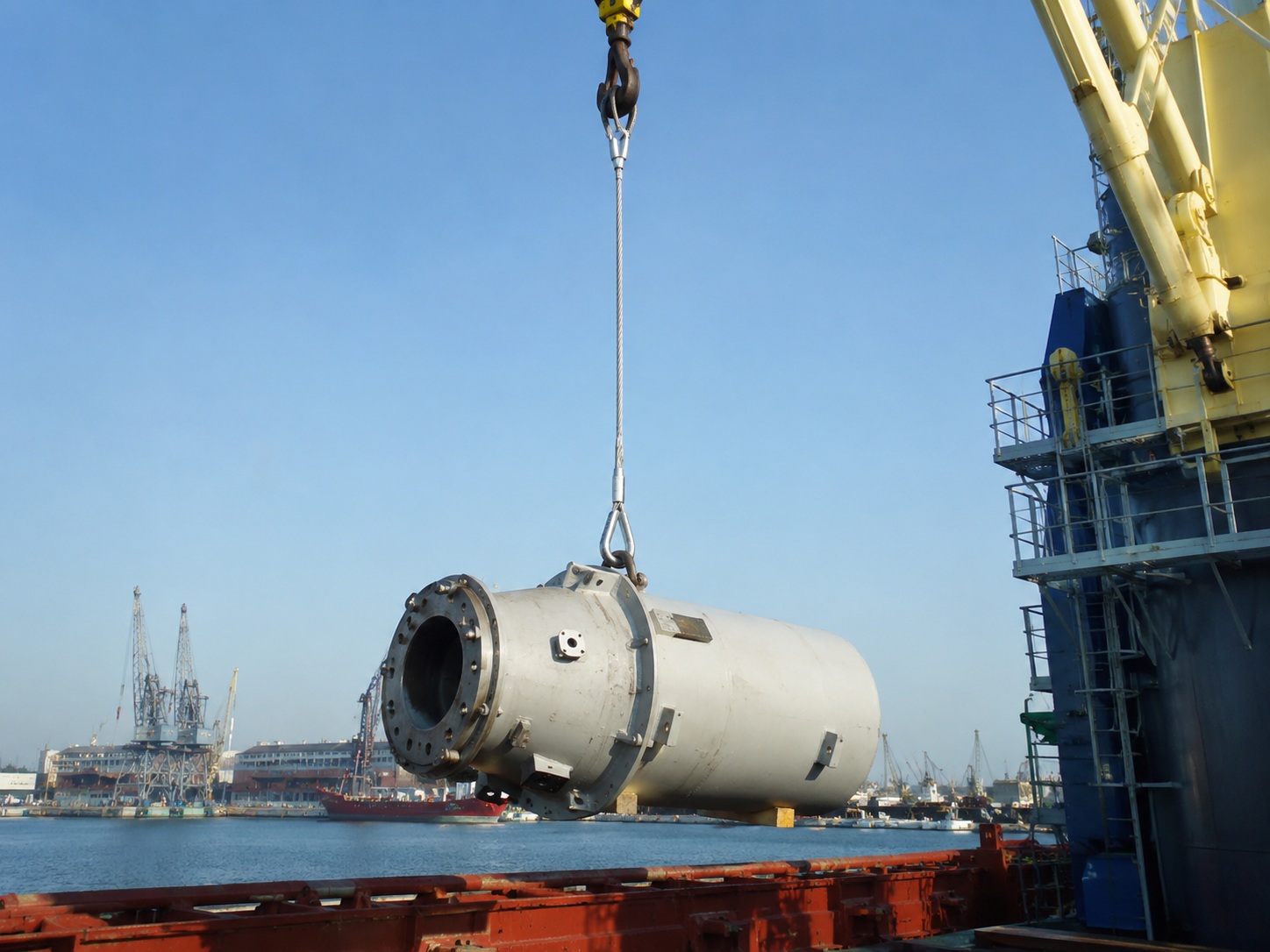 Marine wire rope sling used for port handling dockside rigging and crane lifting