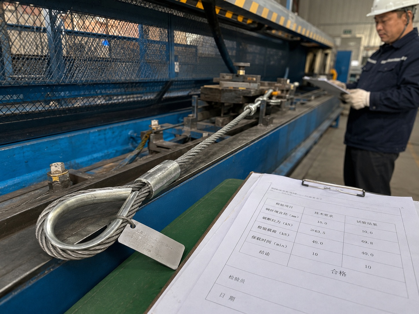 Proof Tested Wire Rope Sling with Test Report Proof Tested Wire Rope Sling with Test Report