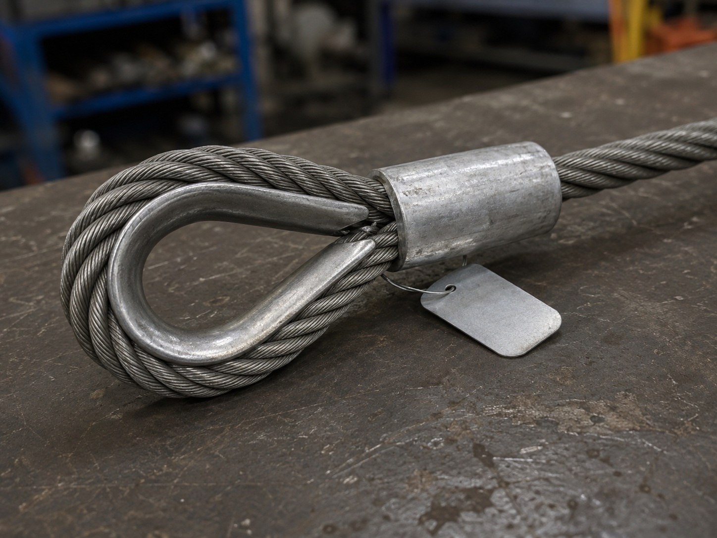 Thimble Eye Wire Rope Sling with Protected Eye